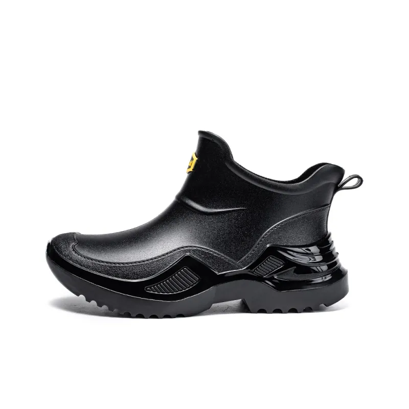 LONGYING Waterproof And Wear resistant Rain Boots Men's-0