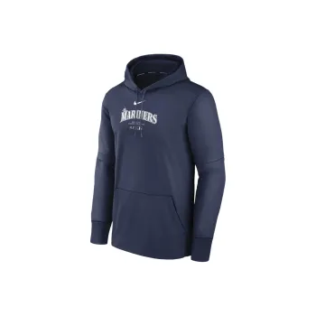 Nike Seattle Mariners Authentic Collection Practice Men's Nike Therma Mlb Pullover Hoodie