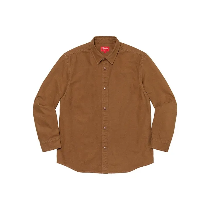 Supreme Logo Taping Work Shirt-2