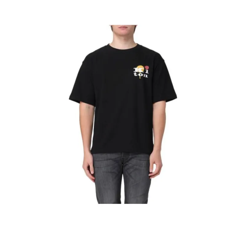 KITON T Shirts Men Black-0