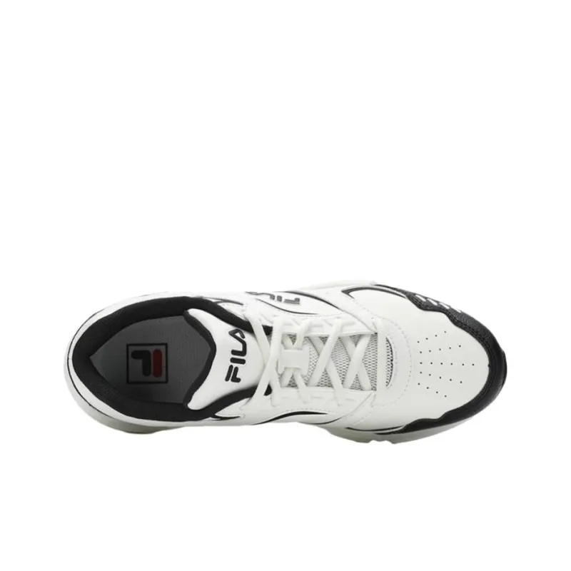 FILA DECIMUS Abrasion Resistant Low Top Casual Shoes Women's Snow Black-3