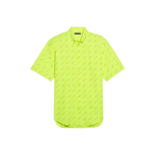 Balenciaga Shirt Men's Fluorescent Yellow