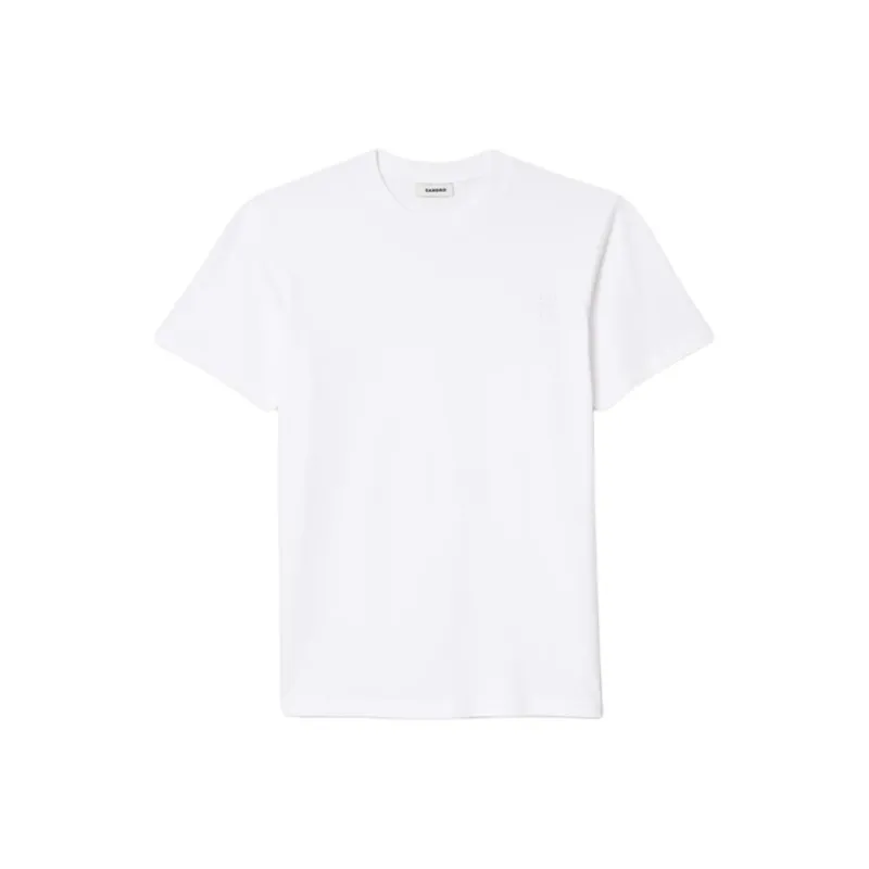 Sandro Logo embroidered Cotton T shirt-0