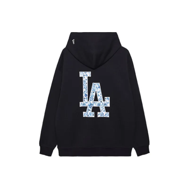 New Era Blue And White Porcelain Series FW24 Sweatshirt Unisex Black-0