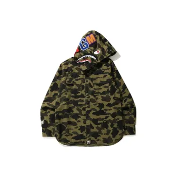 A BATHING APE Windstopper 1st Camo Shark Hoodie Jacket Jacket