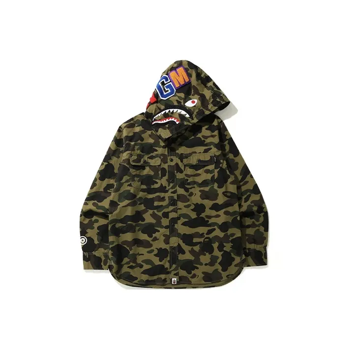 Bape Windstopper 1st Camo Shark Hoodie Jacket Jacket-0