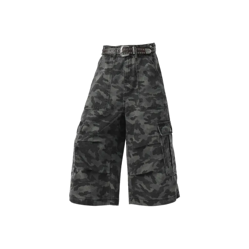 Ang2 Stu Denim Shorts Unisex City Camouflage-5