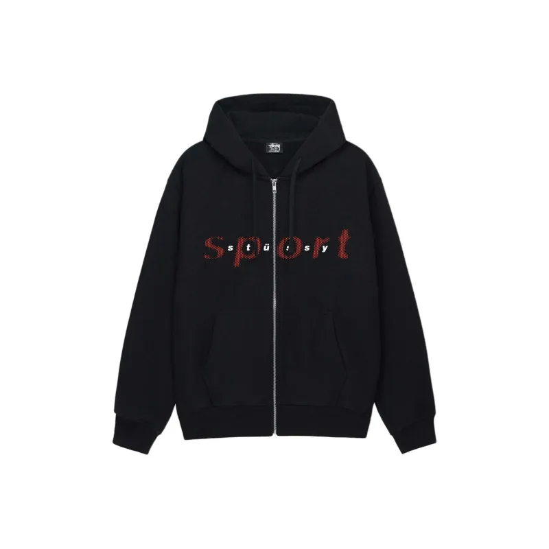 Stussy Dot Sport Zip Hoodie-2