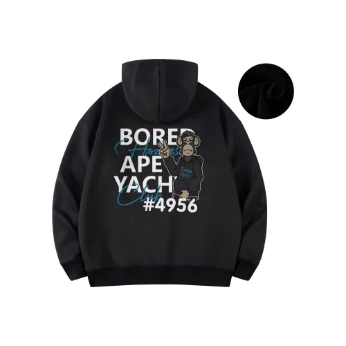 HOZZS x WULIAOYUAN LIANMINGKUAN Hooded Fleece Lined Hoodies & boots Unisex