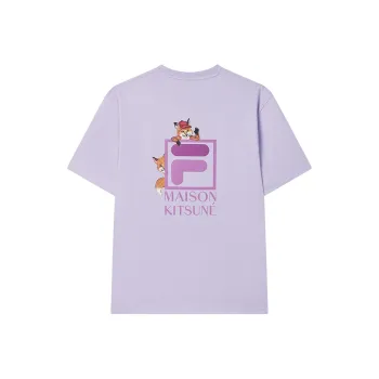 FILA x Maison Kitsune Little Fox T Shirt Men's Fantasy Purple