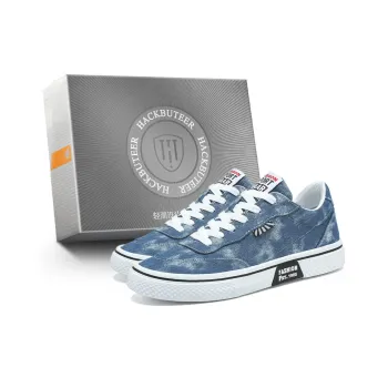HACKBUTEER Low Top Canvas Shoes Men's Box Included