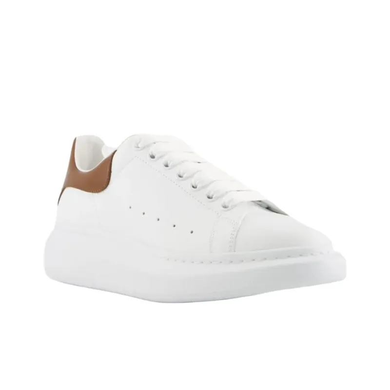 Alexander McQueen Oversized Sneaker Low Top Casual Shoes Men's White Brown-2