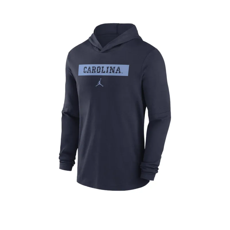 Jordan North Carolina Tar Heels Sideline Men's Nike Dri FIT College Long Sleeve Hooded Top-0