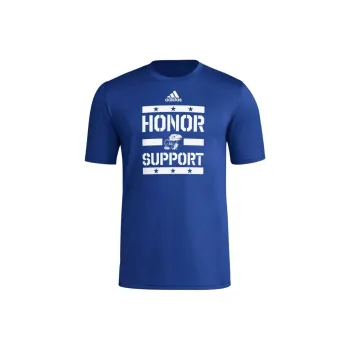 Adidas Free Shipping With AdiClub Kansas Jayhawks Sideline Tee