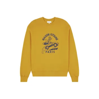 Maison Kitsune Racing Fox Cotton Sweatshirt