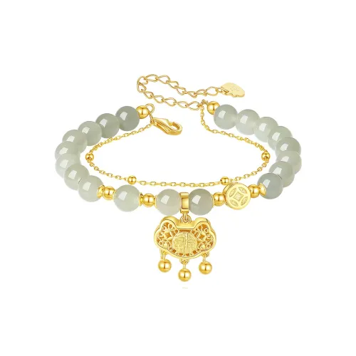 YINCHIE Hetian Jade Bracelets White Jade/Pale Greenish White Jade Women's