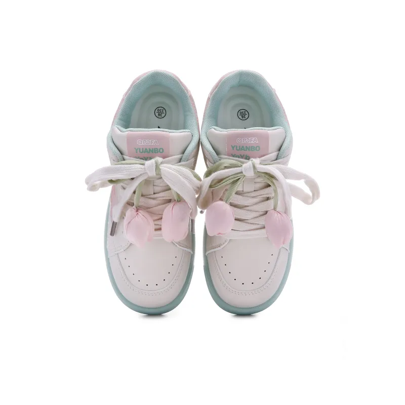 Lovely You Lightweight Slip Resistant Breathable Low Top Skateboard Shoes Women's-18