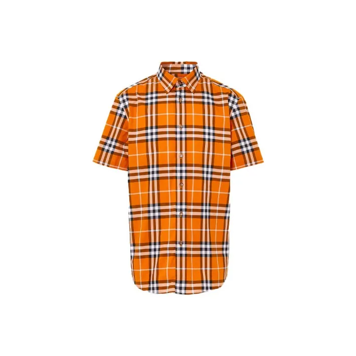 Burberry Shirts Men Orange-0
