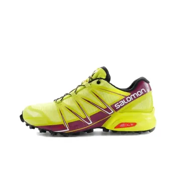 SALOMON SPEEDCROSS PRO Anti Slip Wear Resistant Low Top Hiking Shoes Women's Yellow