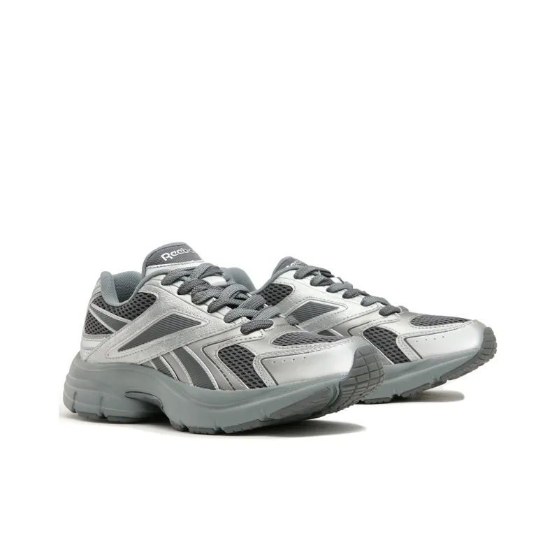 Reebok Anti Slip Wear Resistant Low Top Running Shoes Unisex Black Silver-1