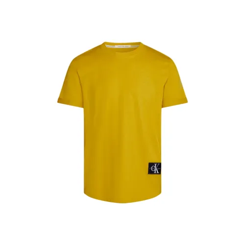 CALVIN KLEIN T-Shirt Men's Nourishing Yellow Europe Version