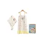 Polka Dot Hair Drying Caps+Bath Gown+Shopping Bag