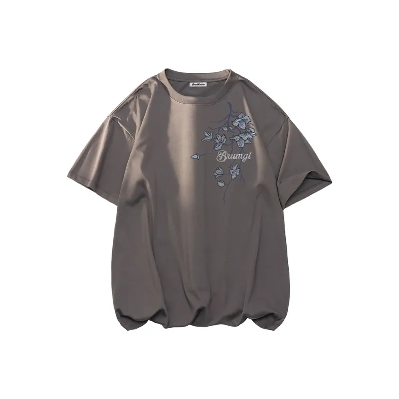 BRUMAIRE T Shirt Unisex Apricot Comes With Random Print Short Sleeved Top-19