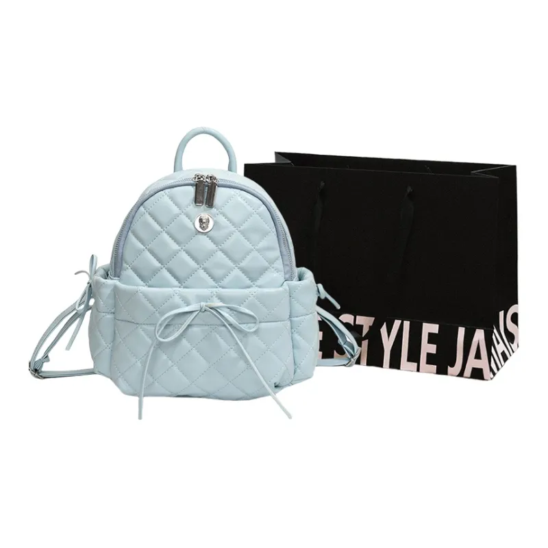 Cwatcun PU Backpack Women's Black/Blue/Pink/Silver/White-7