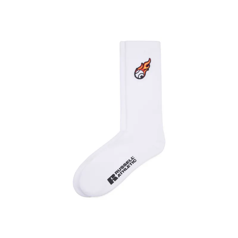Russell Athletic Mid Calf Socks Men's 1 Pack White-0