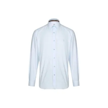 Burberry Shirts Men Sky Blue