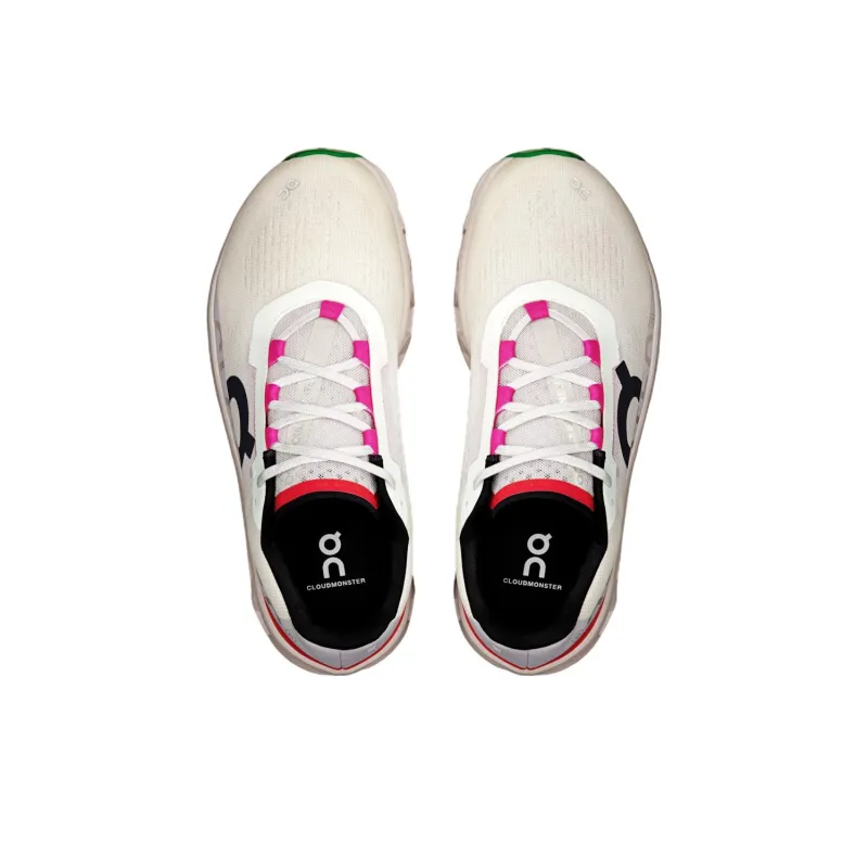 On Cloudmonster Anti Slip Wear Resistant Low Top Casual Running Shoes Men's Ecru-1