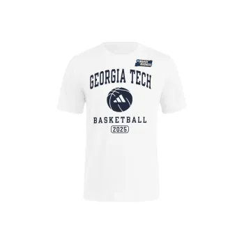 Adidas Free Shipping With AdiClub Georgia Tech March Madness Basketball Shirt