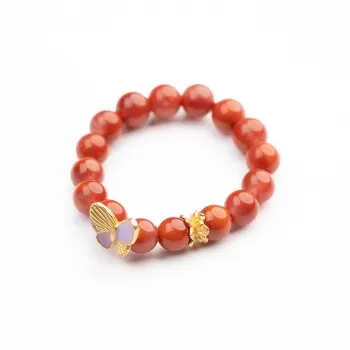 Xianyuan Southern Red Agate Rings Unisex