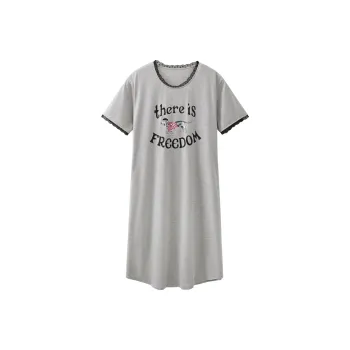 JINGYUN Nightgown Women's Bean Gray