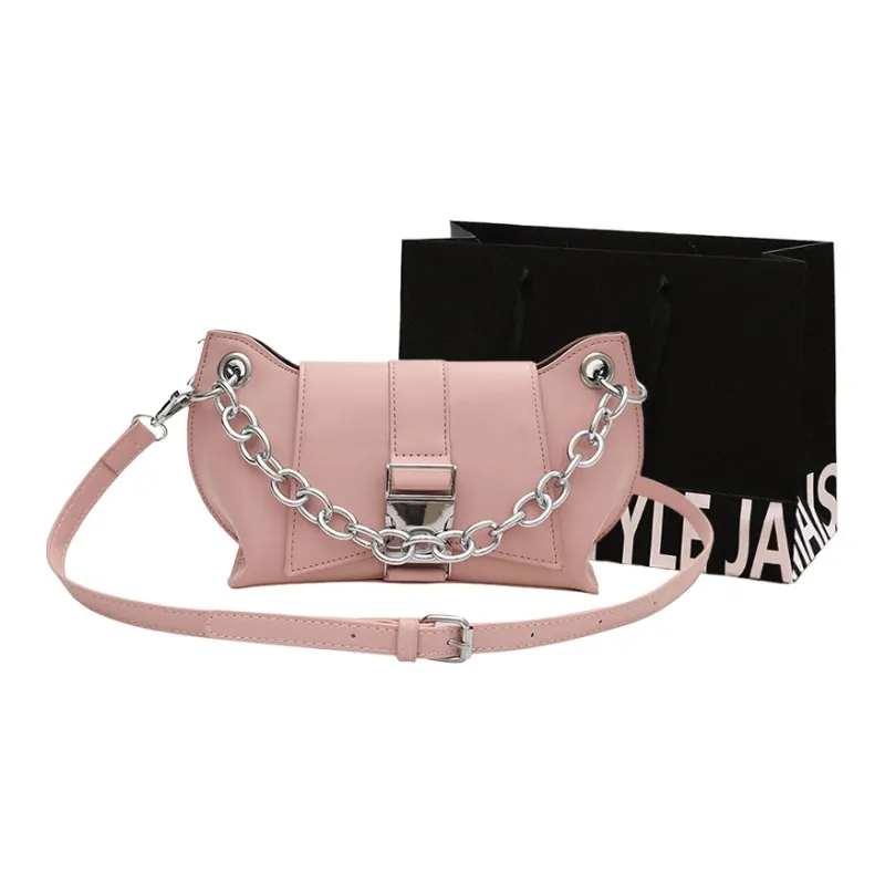 Cwatcun PU Shoulder Bag Women's White/Pink/Coffee/Black-5