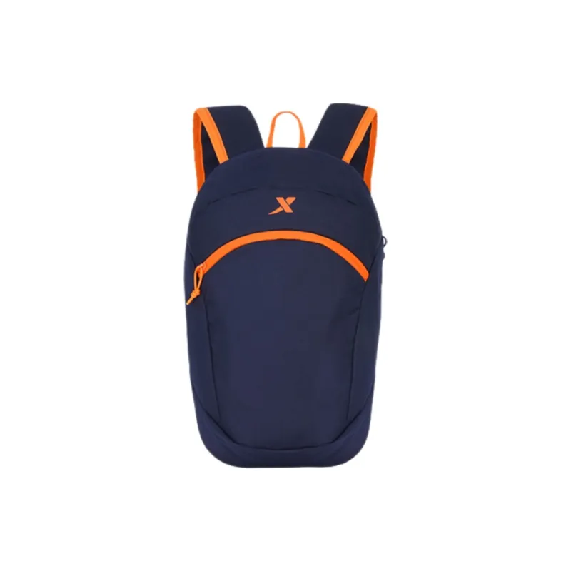 XTEP Polyester Backpack Unisex Eye Catching Orange/Navy Blue-2