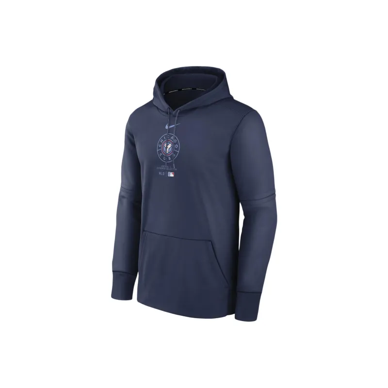 Nike Chicago Cubs City Connect Practice Men's Nike Therma Mlb Pullover Hoodie-0