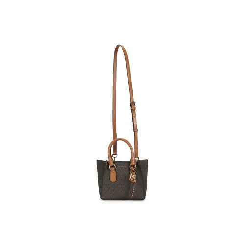 MICHAEL KORS Kris Coated Canvas Handbag, Shoulder Bag, Crossbody Bag Small Size Women's Acorn Brown