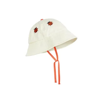 Mini Rodini Organic Cotton Bucket Hats Unisex White