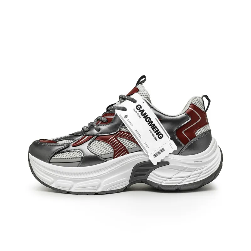Hong Kong Meng Slip Resistant, Abrasion Resistant, Breathable Low Top Chunky Sneakers Men's-13