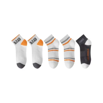 FAIRWHALE Mid Calf Socks Unisex 5 Pack
