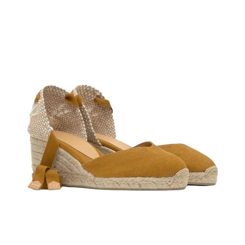 Castañer Chiara Wedge Heel High Heels Women's Brown-2