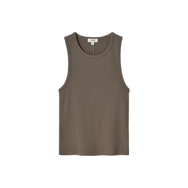 COS Tank Tops Men Dark Beige-0