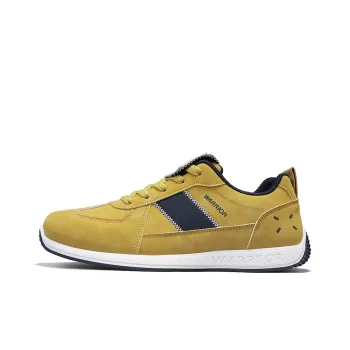 Warrior Anti Slip And Wear Resistant Lightweight Low Top Casual Shoes Men's Yellow Navy