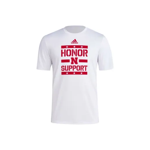 Adidas Free Shipping With AdiClub Nebraska Cornhuskers Pregame Tee