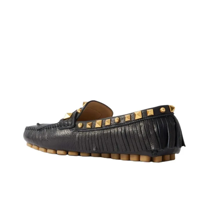 Valentino Gommino Loafers Women's Black-2