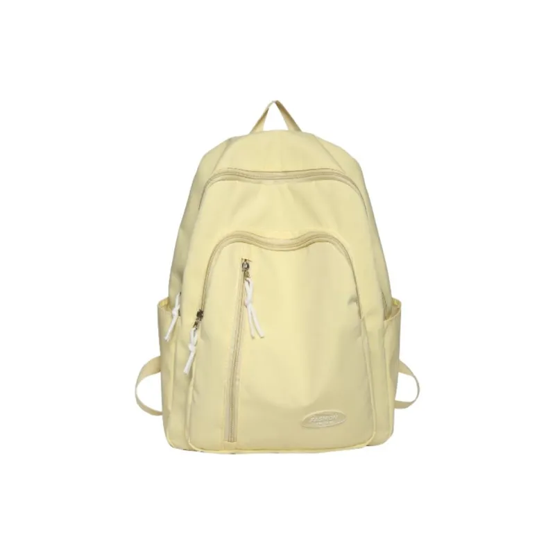 URBAN FOREST Nylon Backpack Unisex Light Yellow/Light Green/Ivory/Black-0