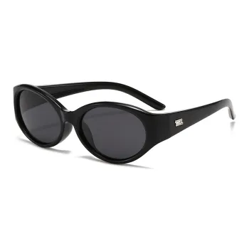 PRETTYALLUSION TR/Memory Plastic Oval Sunglasses Kids'