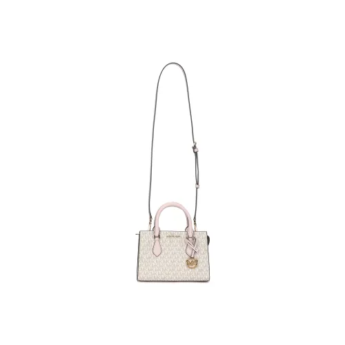 MICHAEL KORS Shania Artificial Leather Crossbody Handbags Small Size Women's Vanilla White/Nude Pink