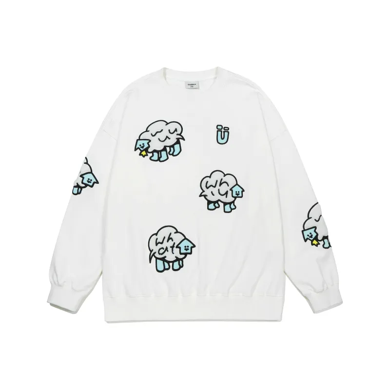 Guuka x AGAHO Sweatshirt Unisex White-0